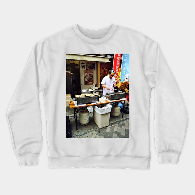 Osaka Street Food Crewneck Sweatshirt by AflipnCookie